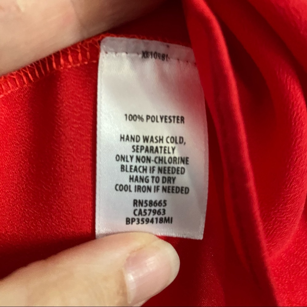 Red Off-Shoulder Top - Picture 4 of 5